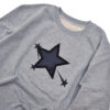 【StaR★Leone】スターレオーネ LOGO RED LIGHTNING PATCH＆PRINT SWEAT【GRAY】 - 画像 (3)