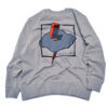 【StaR★Leone】スターレオーネ LOGO RED LIGHTNING PATCH＆PRINT SWEAT【GRAY】 - 画像 (2)