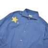 【STARLEONE TOKYO】 LOT SMILE PATCH LONG SHIRT【SAX BLUE】 - 画像 (4)