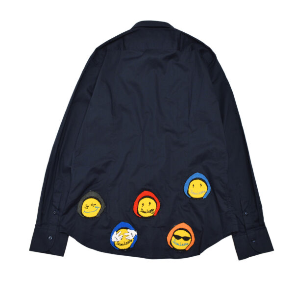 【STARLEONE TOKYO】 LOT SMILE PATCH LONG SHIRT【NAVY】