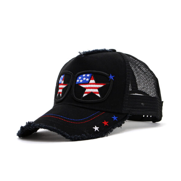 【STARLEAN TOKYO】SUNGLASSES USA MESH CAP【BLACK】