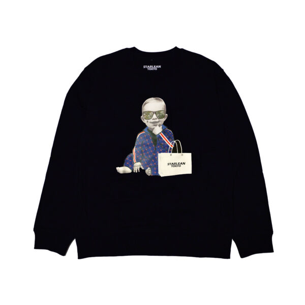 【STARLEAN TOKYO】JERSEY BABY SWEAT【BLACK】