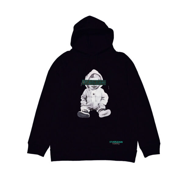 【STARLEAN TOKYO】SWALLOW LOGO BABY HOODIE【BLACK】