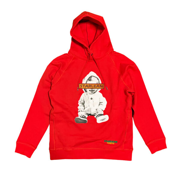 【STARLEAN TOKYO】SWALLOW LOGO BABY HOODIE【RED】