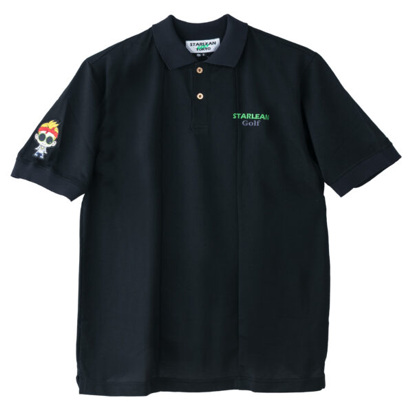 【STARLEAN TOKYO GOLF】POLO SHIRT【BLACK】